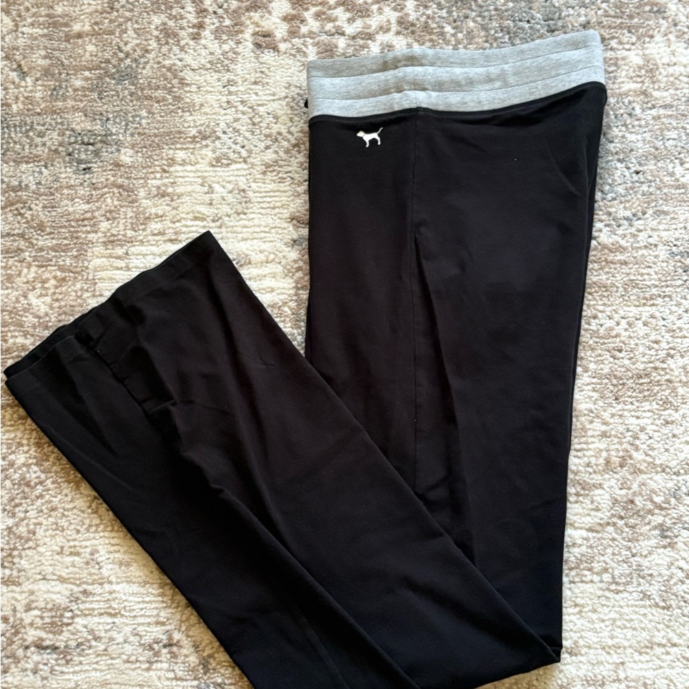Victoria's Secret Black and Gray Kids Leggings